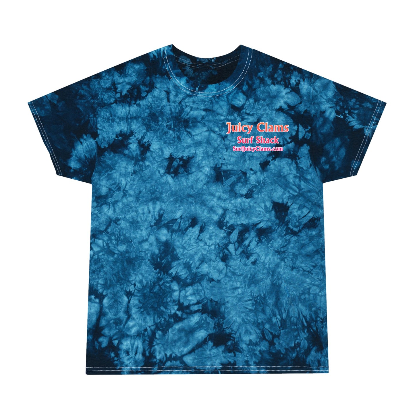 Juicy Clams Unisex Logo Crystal Tie-Dye T-Shirt (A200)