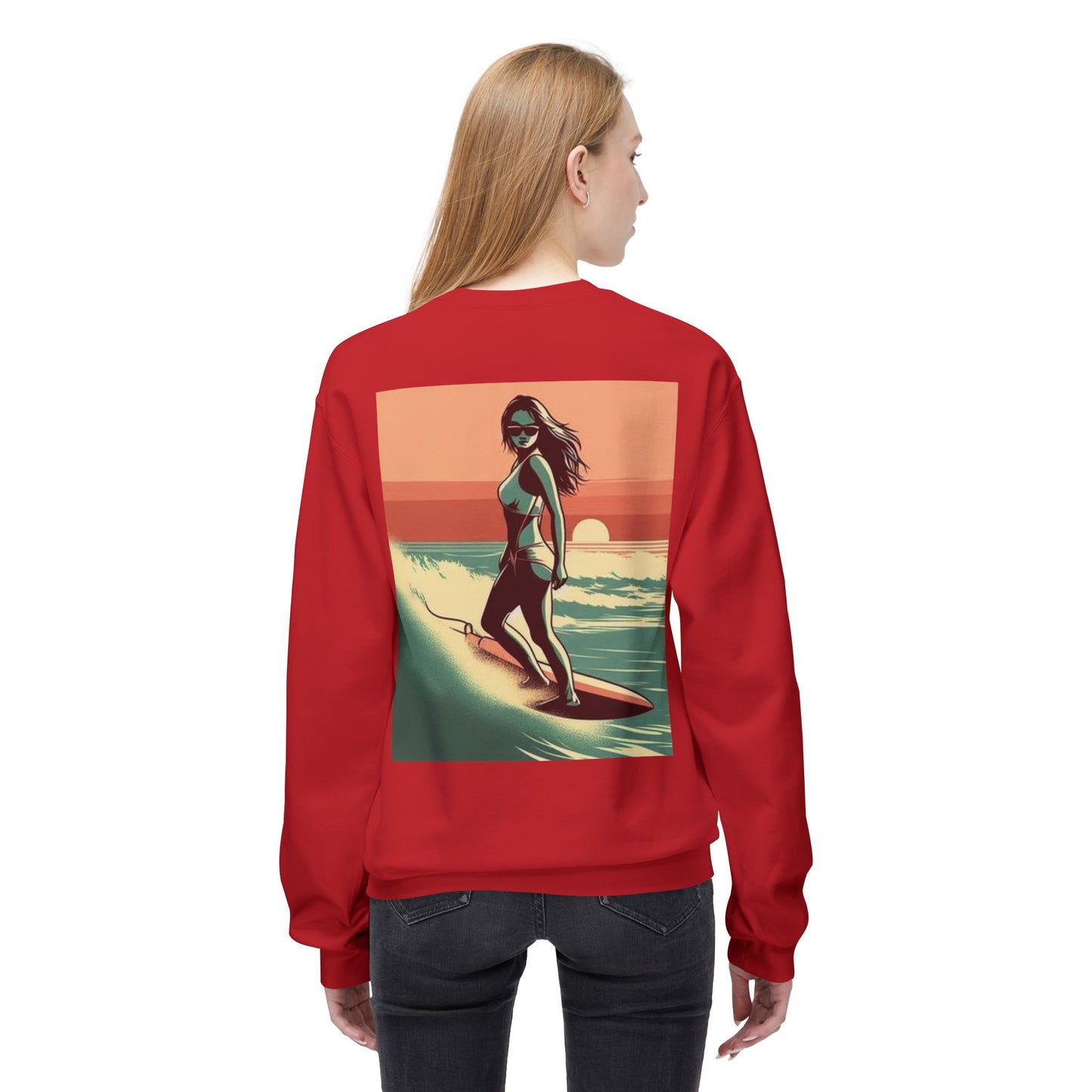 Juicy Clams Unisex Midweight Fleece Crewneck Sweatshirt (V059)