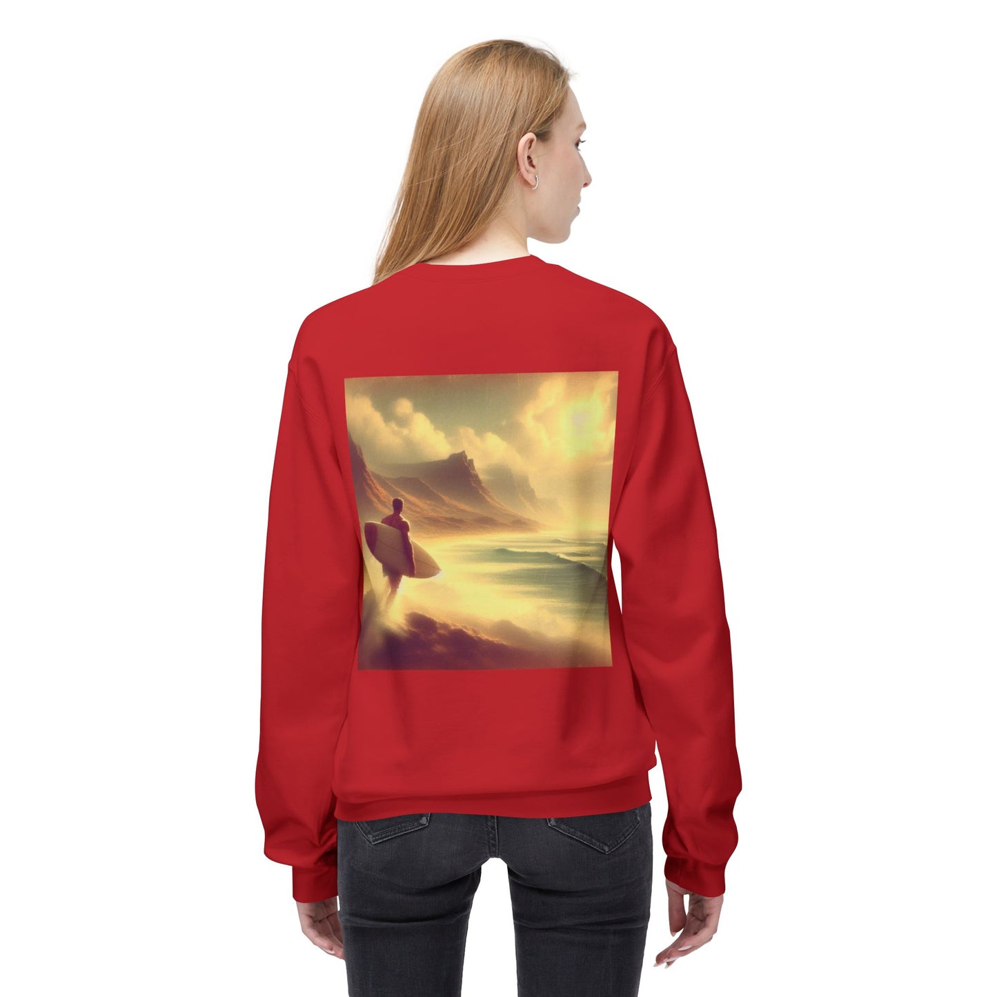 Juicy Clams Unisex Midweight Fleece Crewneck Sweatshirt (V047)