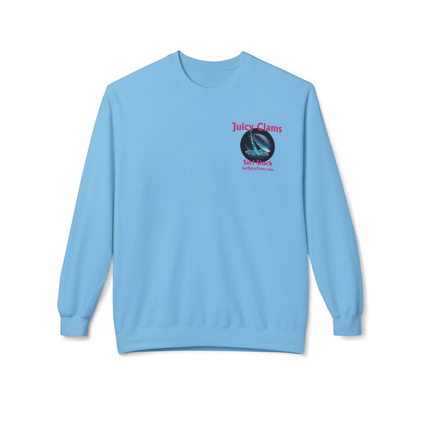 Juicy Clams Unisex Midweight Fleece Crewneck Sweatshirt (L010)