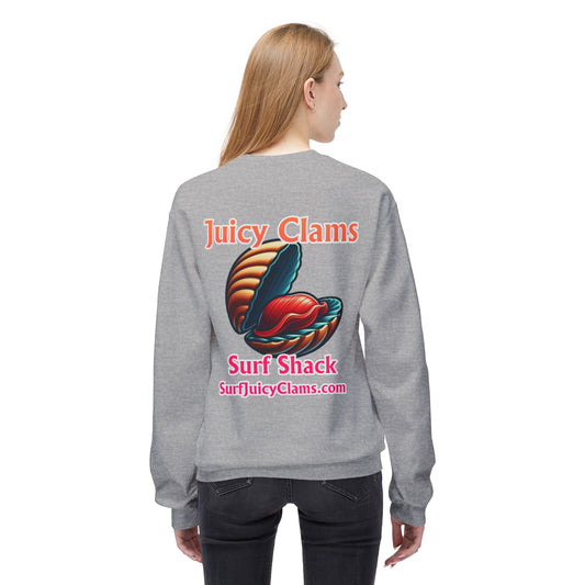 Juicy Clams Unisex Midweight Fleece Crewneck Sweatshirt (L024)