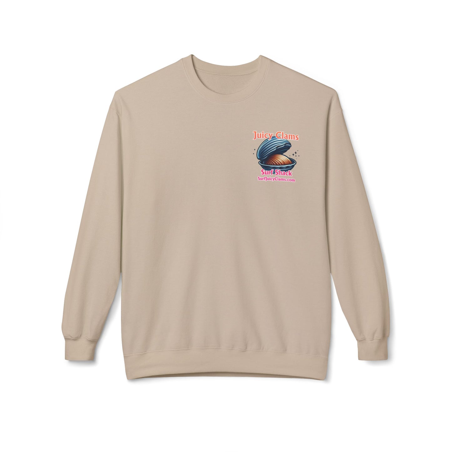 Juicy Clams Unisex Midweight Fleece Crewneck Sweatshirt (L029)