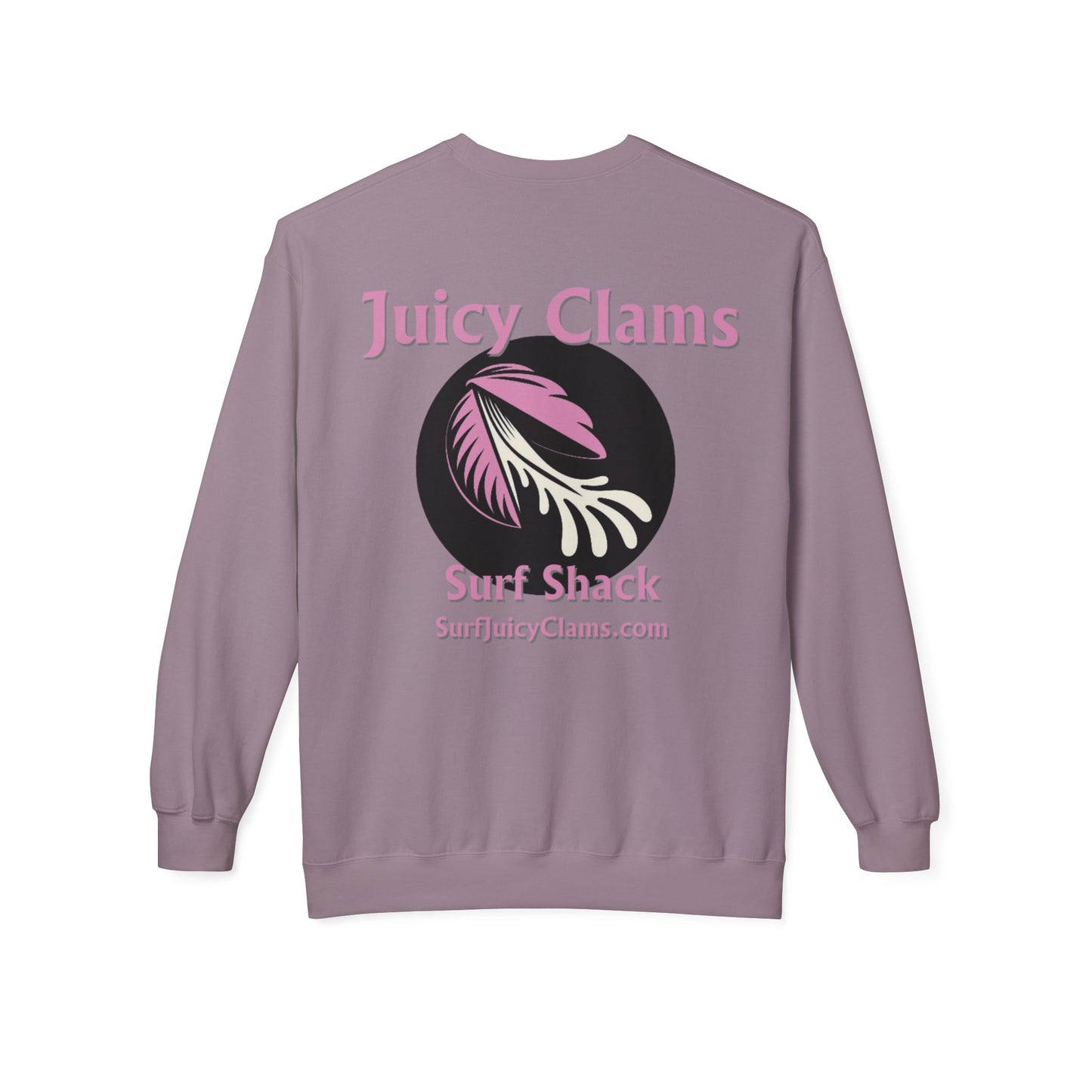 Juicy Clams Unisex Midweight Fleece Crewneck Sweatshirt (L001)