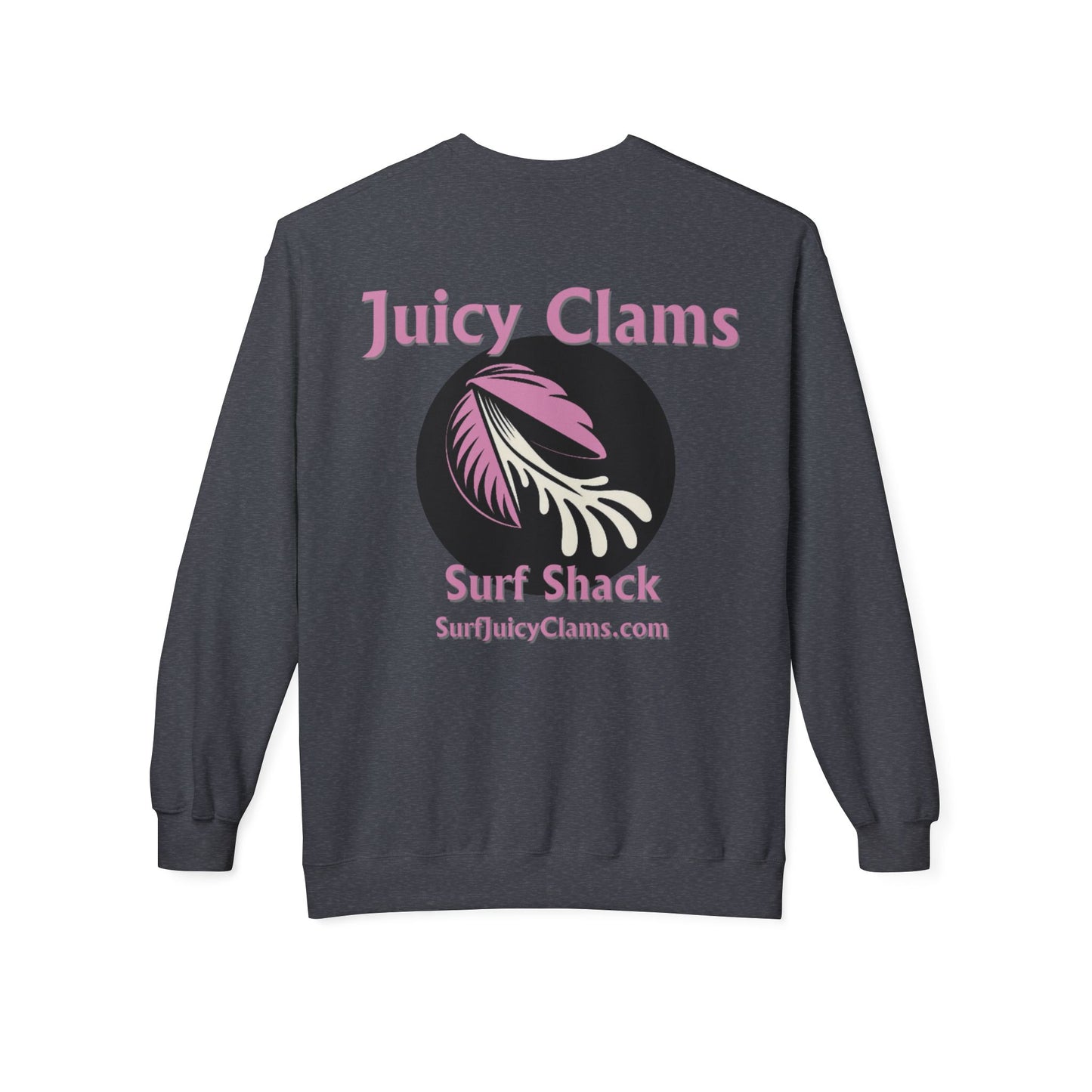 Juicy Clams Unisex Midweight Fleece Crewneck Sweatshirt (L001)