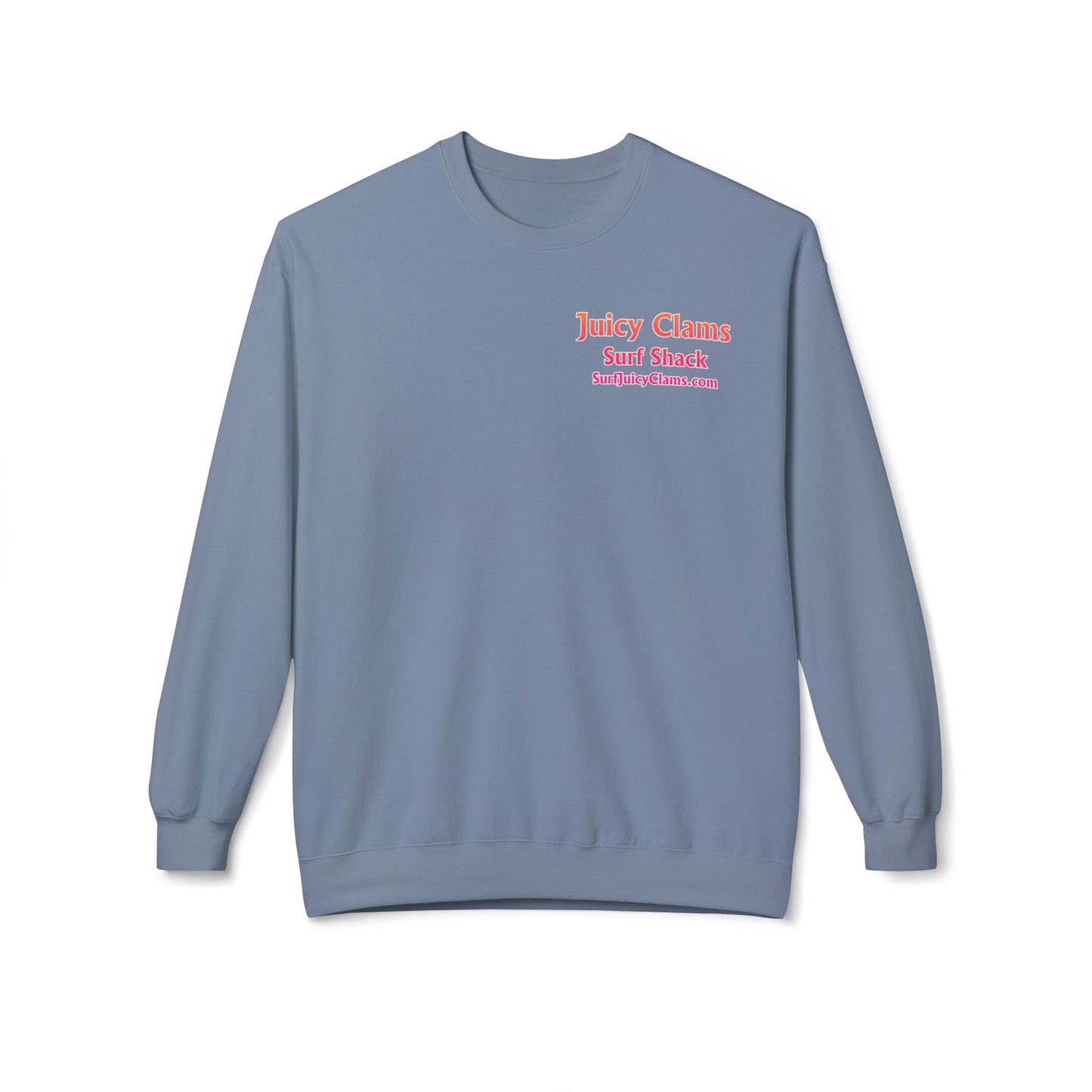 Juicy Clams Unisex Midweight Fleece Crewneck Sweatshirt (D020)