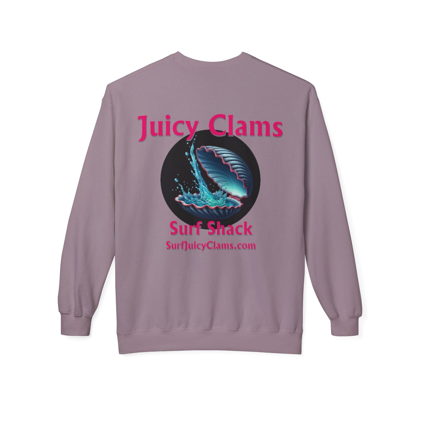 Juicy Clams Unisex Midweight Fleece Crewneck Sweatshirt (L010)