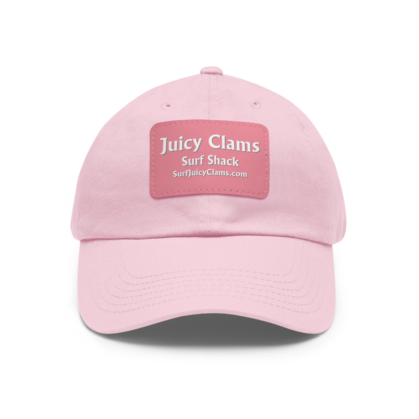 Juicy Clams Ball Cap with Pink Patch