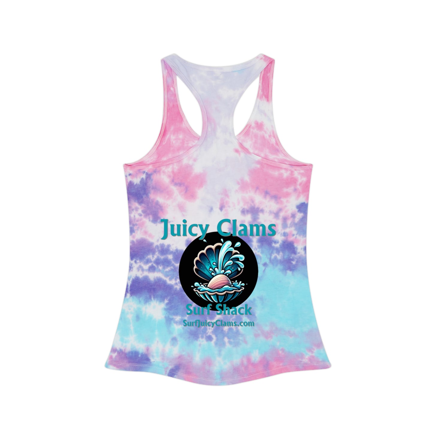 Juicy Clams Tie Dye Racerback Tank Top (L004)