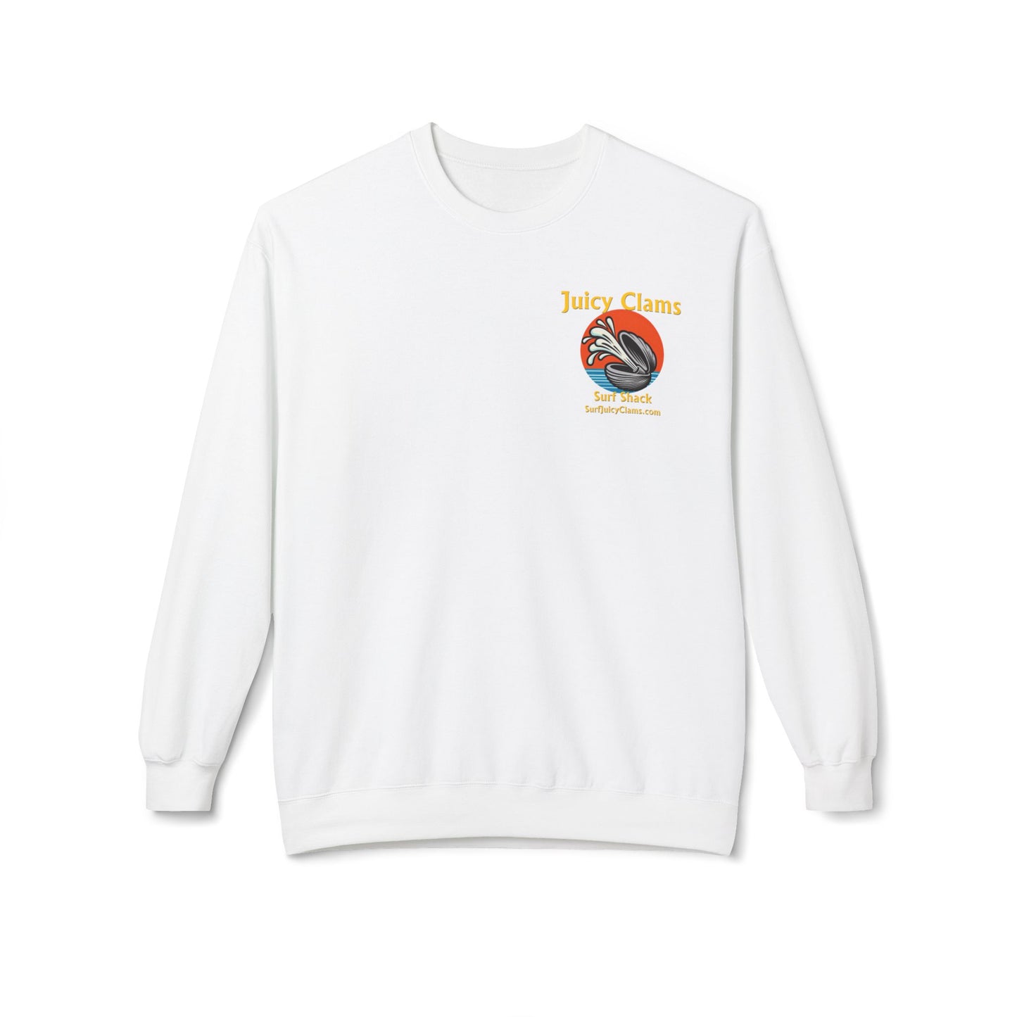 Juicy Clams Unisex Midweight Fleece Crewneck Sweatshirt (L005)