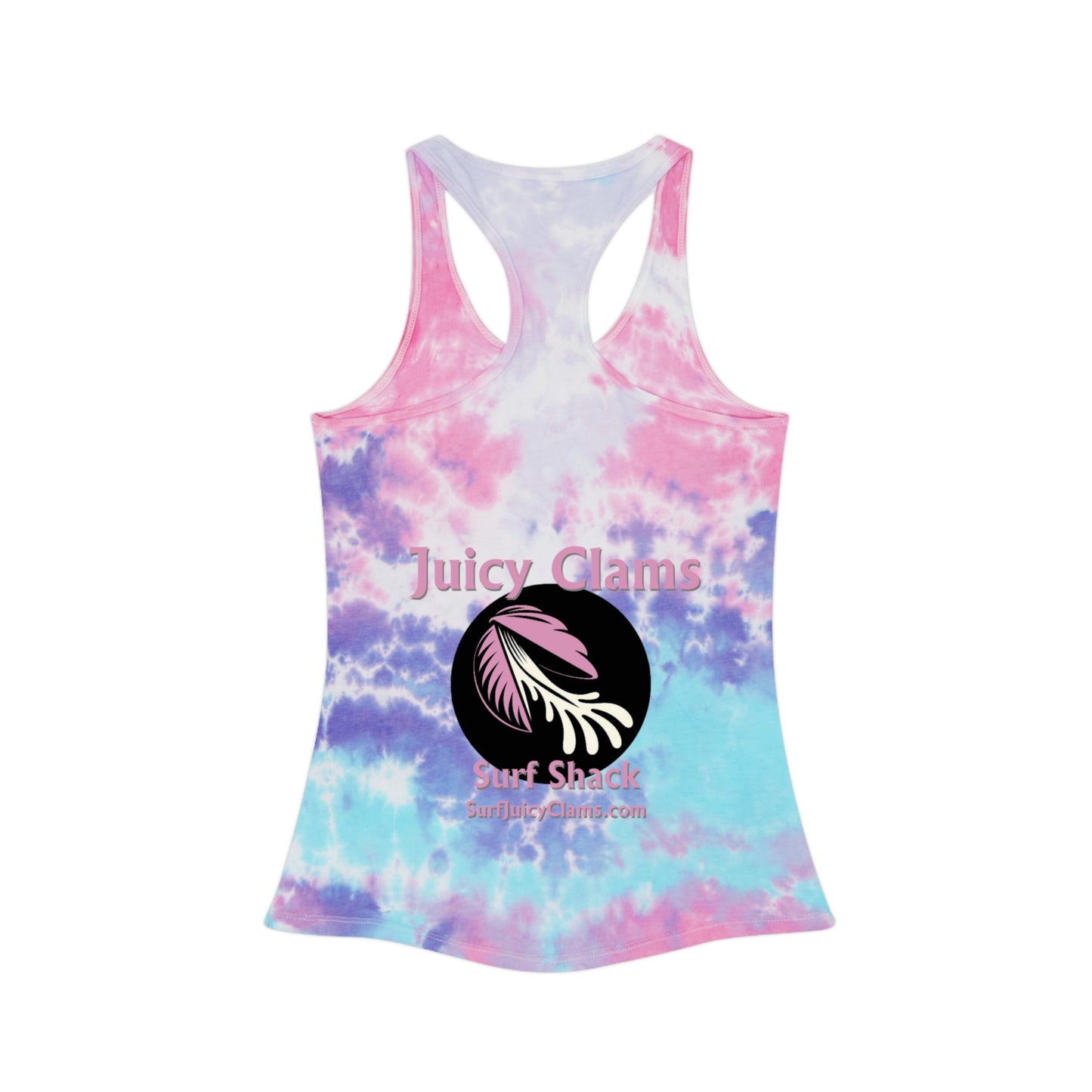 Juicy Clams Tie Dye Racerback Tank Top (L001)