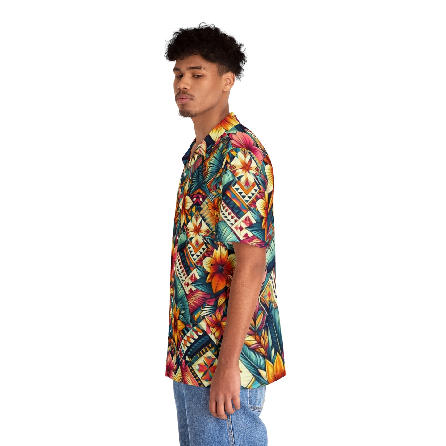 Juicy Clams Men's Hawaiian Shirt (1035)