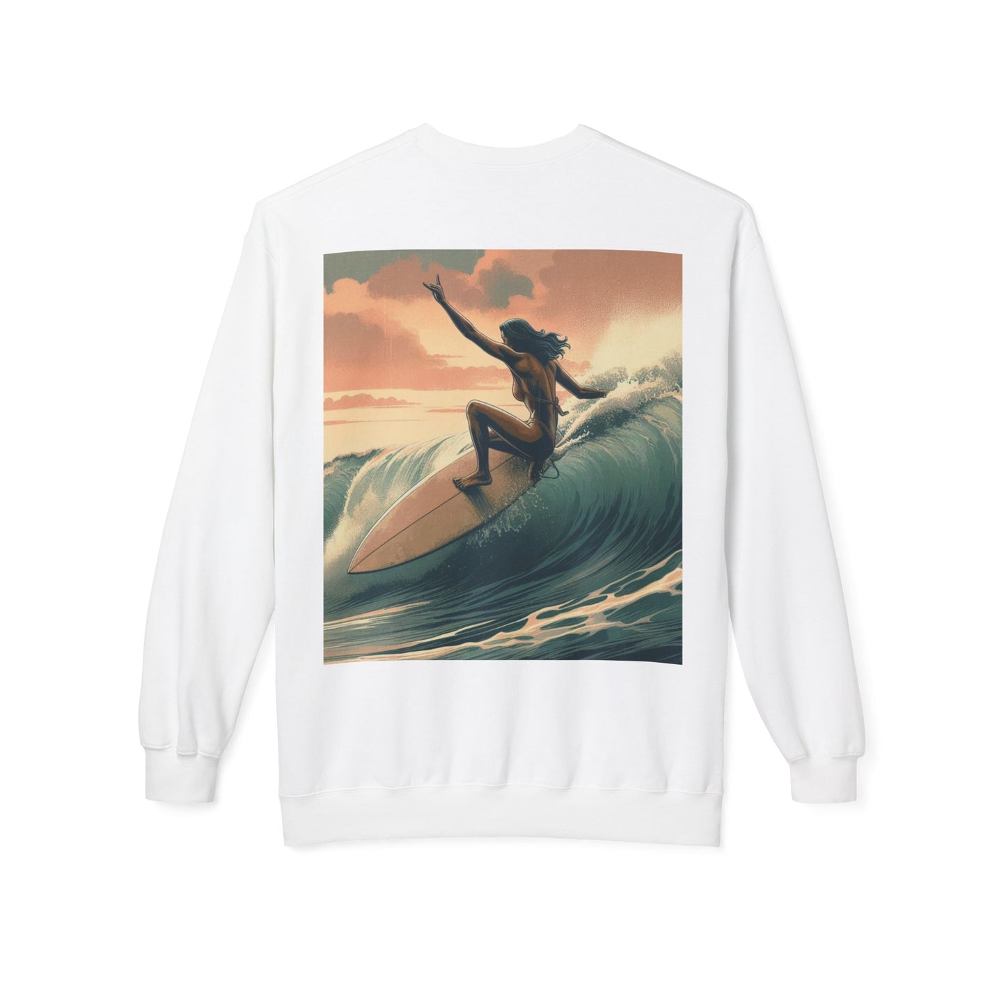 Juicy Clams Unisex Midweight Fleece Crewneck Sweatshirt (V046)