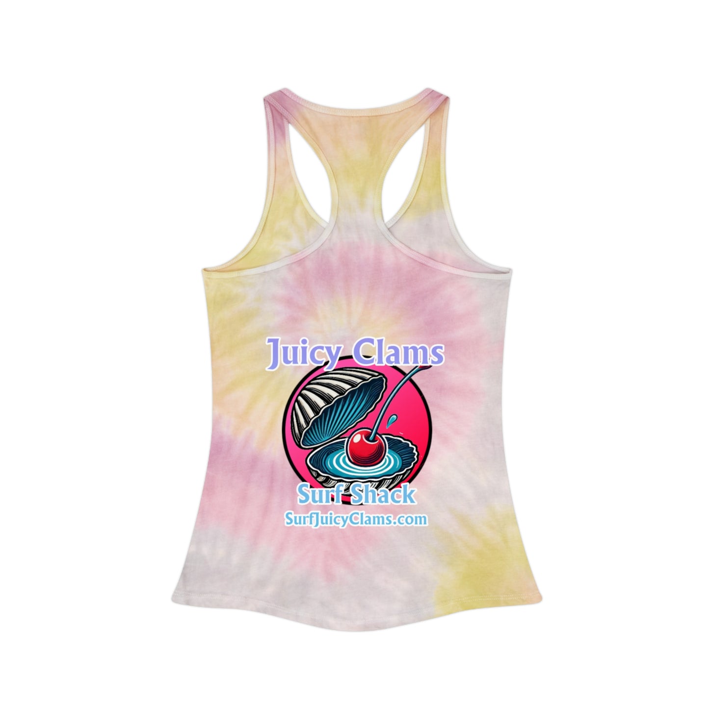 Juicy Clams Tie Dye Racerback Tank Top (A008)