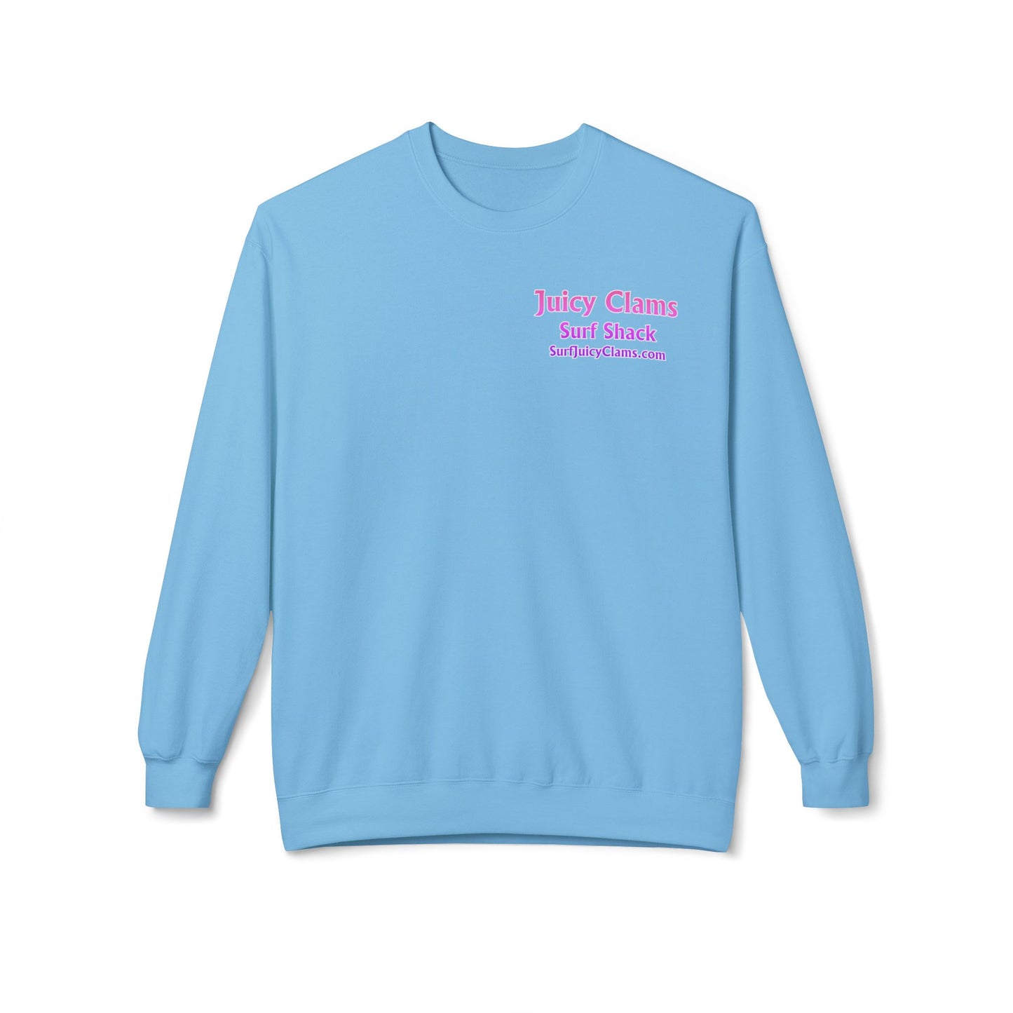 Juicy Clams Unisex Midweight Fleece Crewneck Sweatshirt (V039)