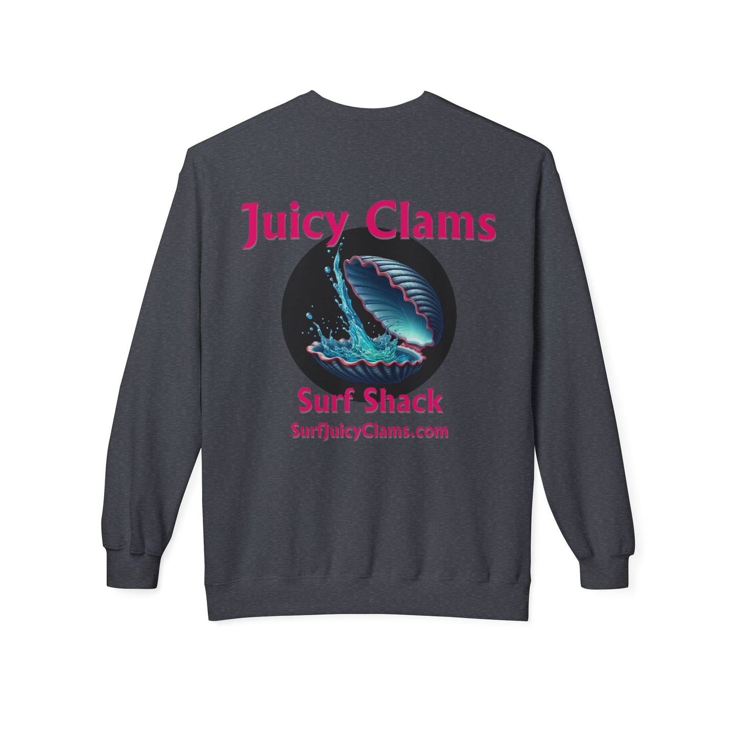 Juicy Clams Unisex Midweight Fleece Crewneck Sweatshirt (L010)