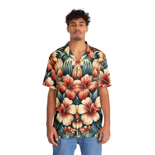 Juicy Clams Men's Hawaiian Shirt (1091)