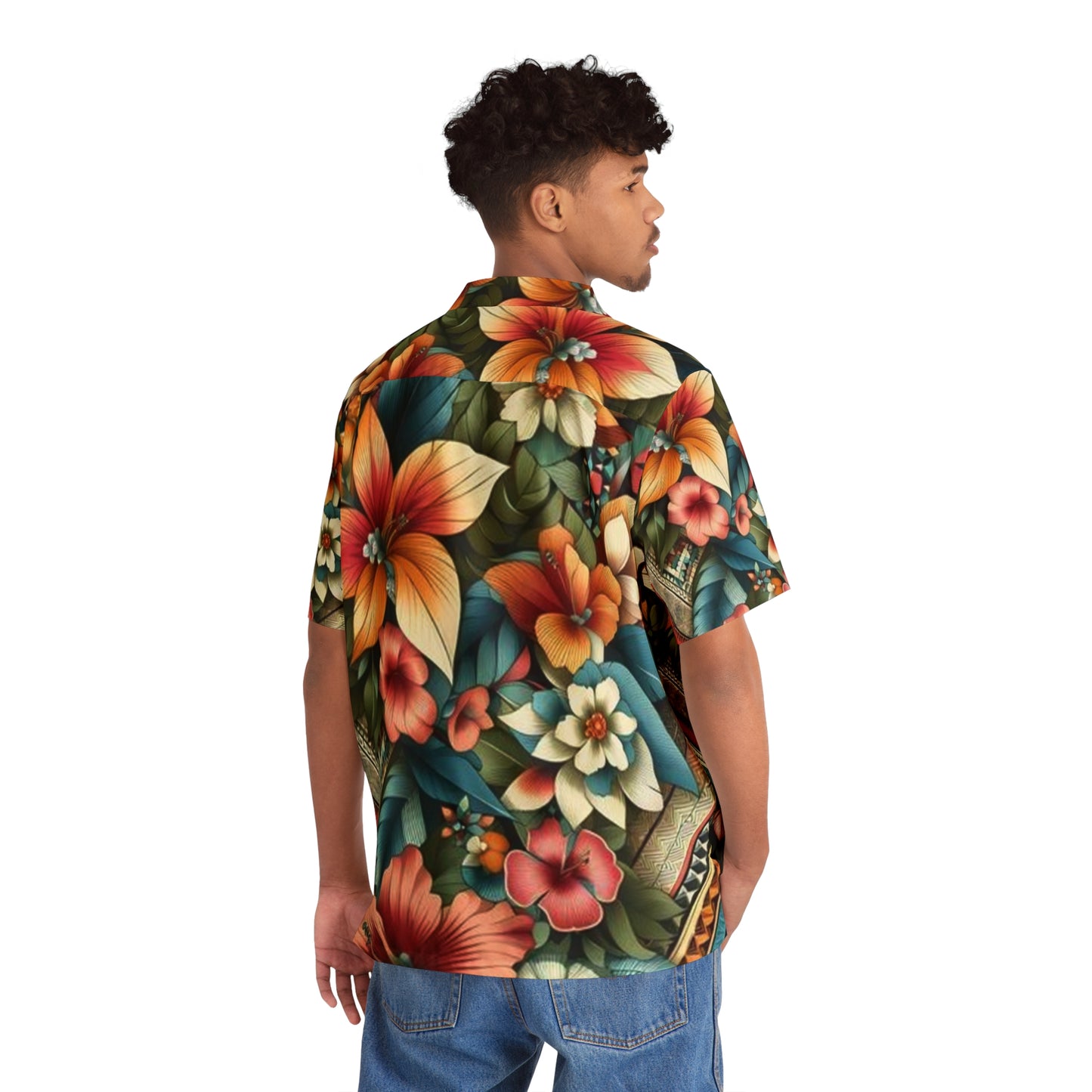 Juicy Clams Men's Hawaiian Shirt (1158)