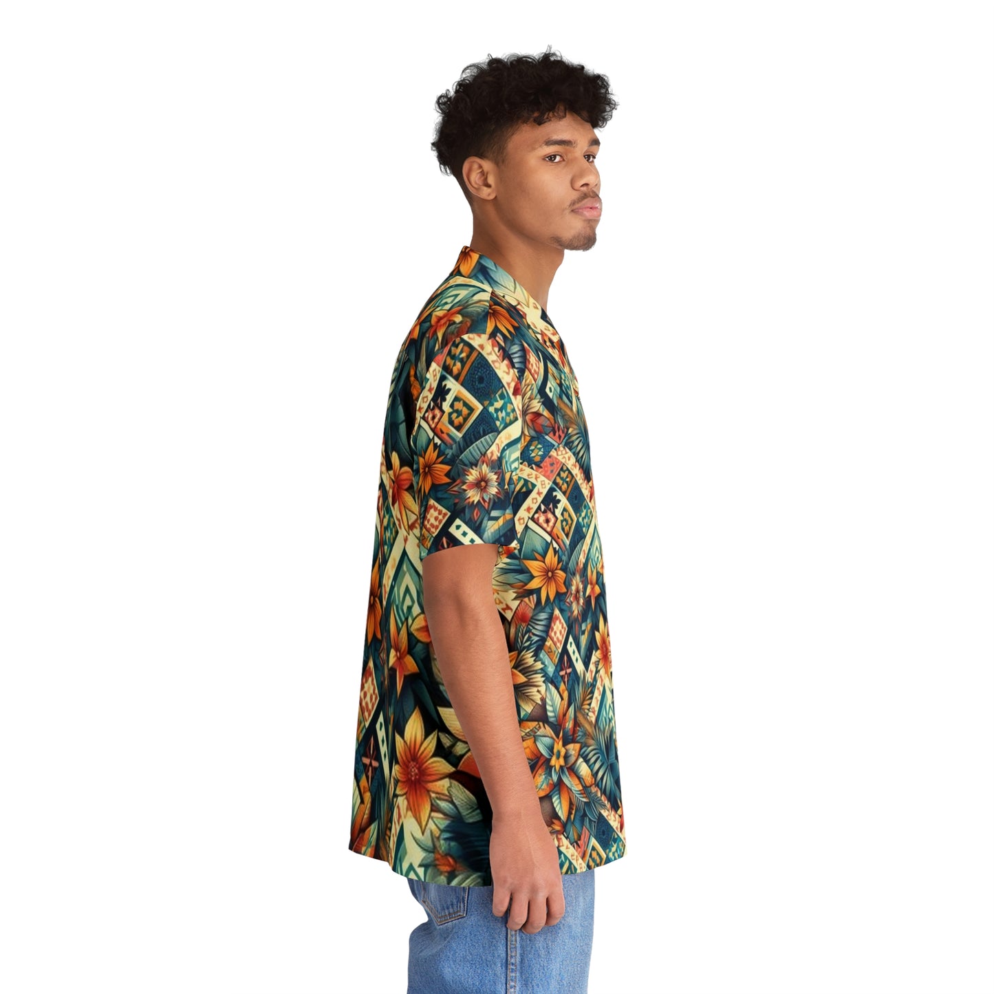 Juicy Clams Men's Hawaiian Shirt (1019)