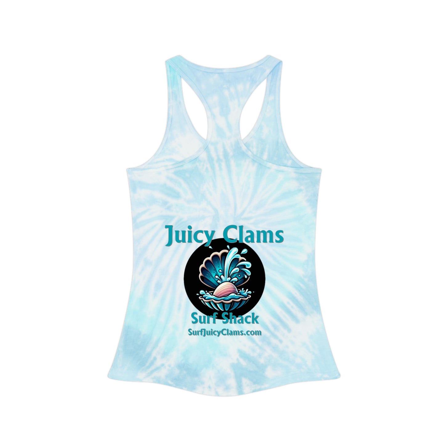 Juicy Clams Tie Dye Racerback Tank Top (L004)