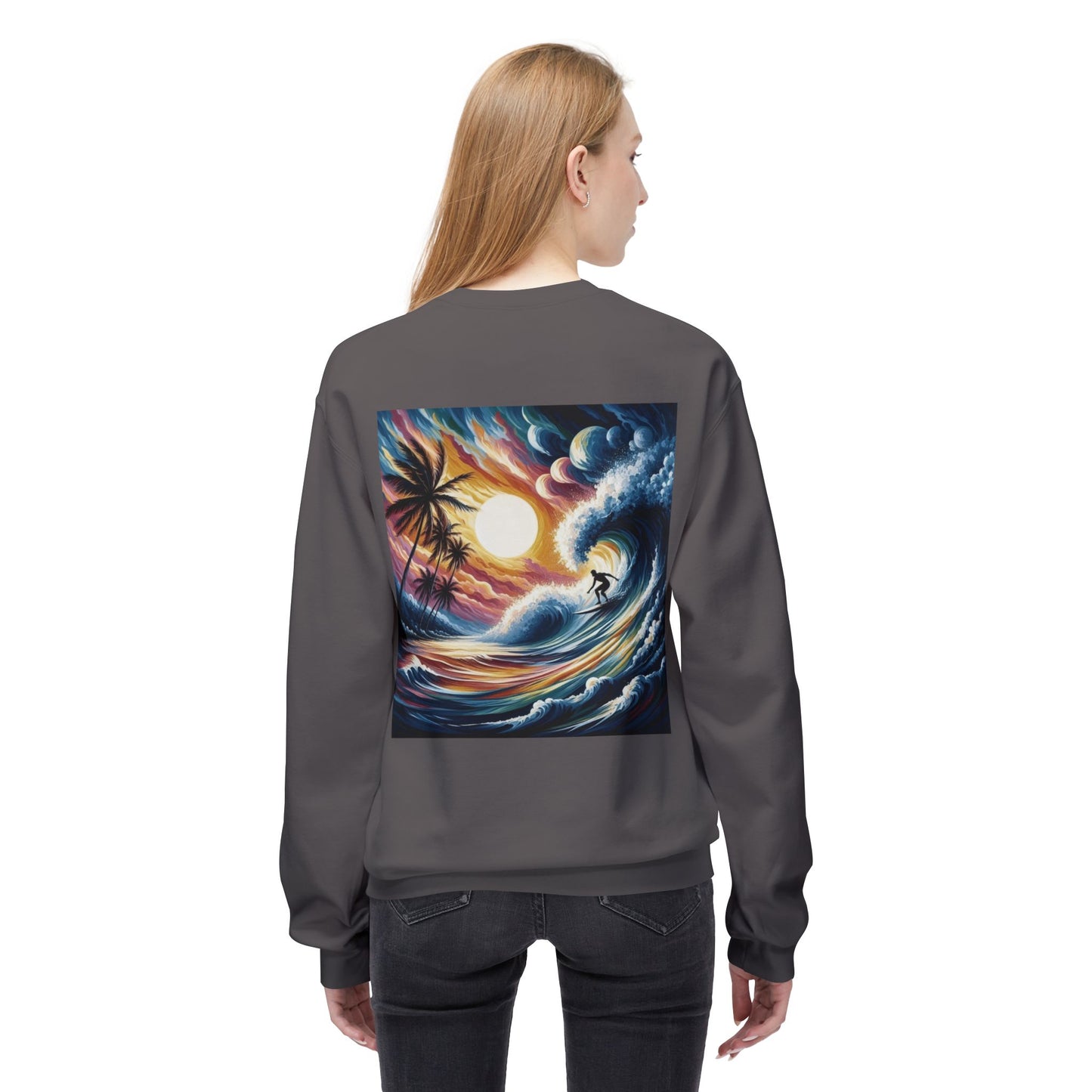 Juicy Clams Unisex Midweight Fleece Crewneck Sweatshirt (V035)