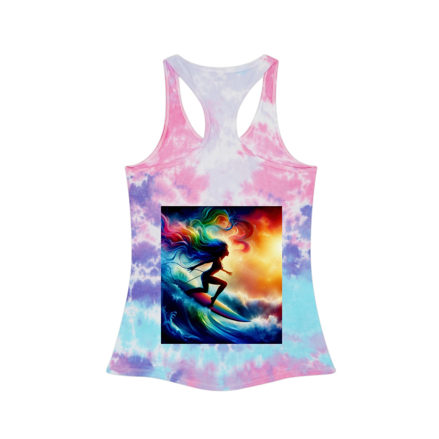 Juicy Clams Tie Dye Racerback Tank Top (D039)