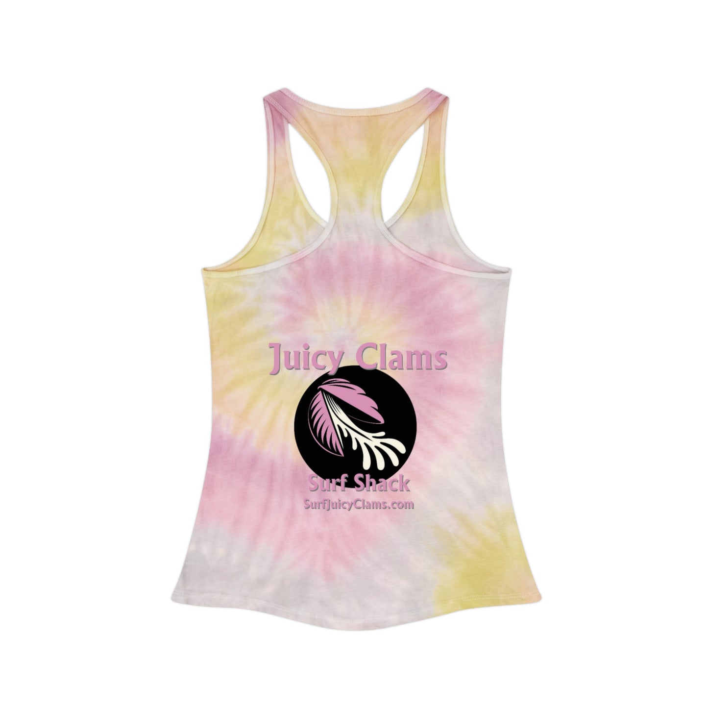 Juicy Clams Tie Dye Racerback Tank Top (A001)