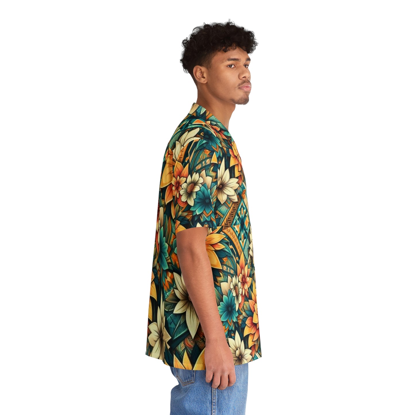 Juicy Clams Men's Hawaiian Shirt (1023)