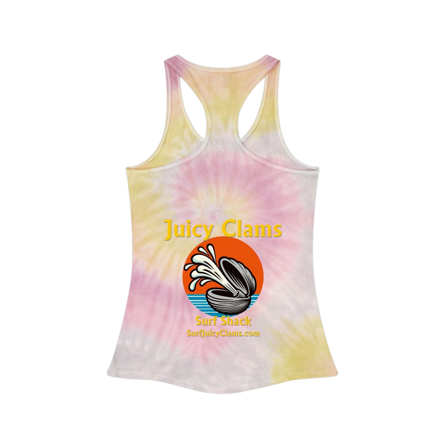 Juicy Clams Tie Dye Racerback Tank Top (L005)