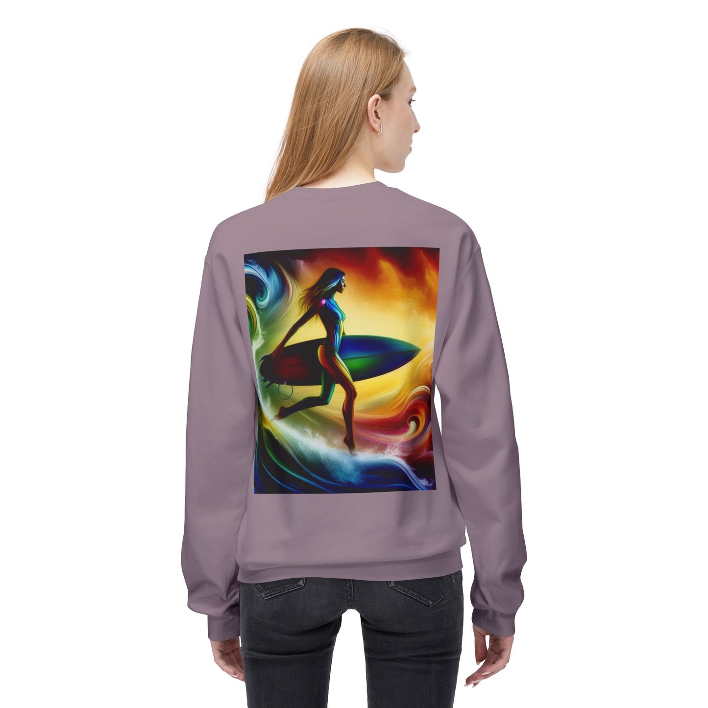 Juicy Clams Unisex Midweight Fleece Crewneck Sweatshirt (D003)