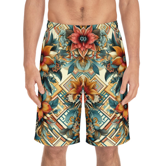 Juicy Clams Men's Board Shorts (H045)