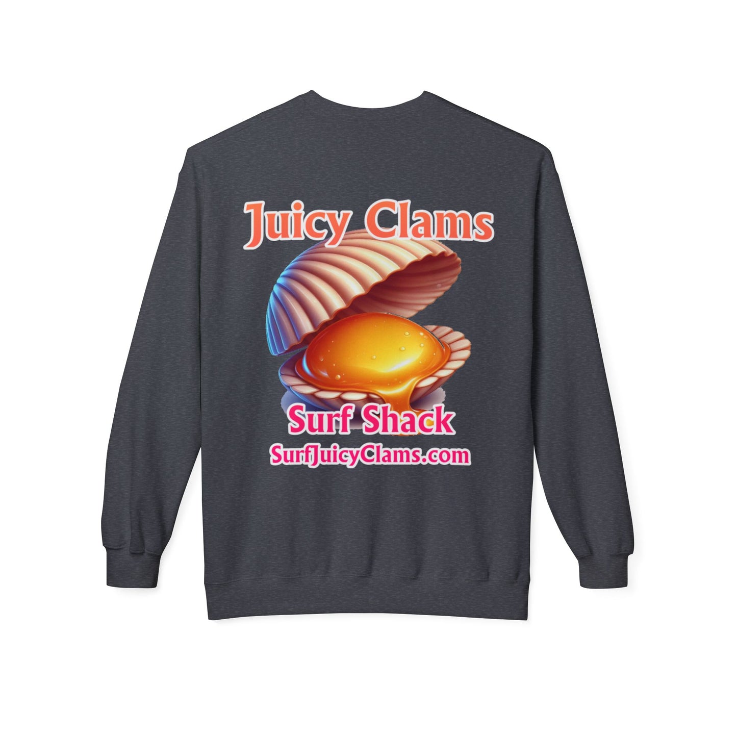 Juicy Clams Unisex Midweight Fleece Crewneck Sweatshirt (L025)