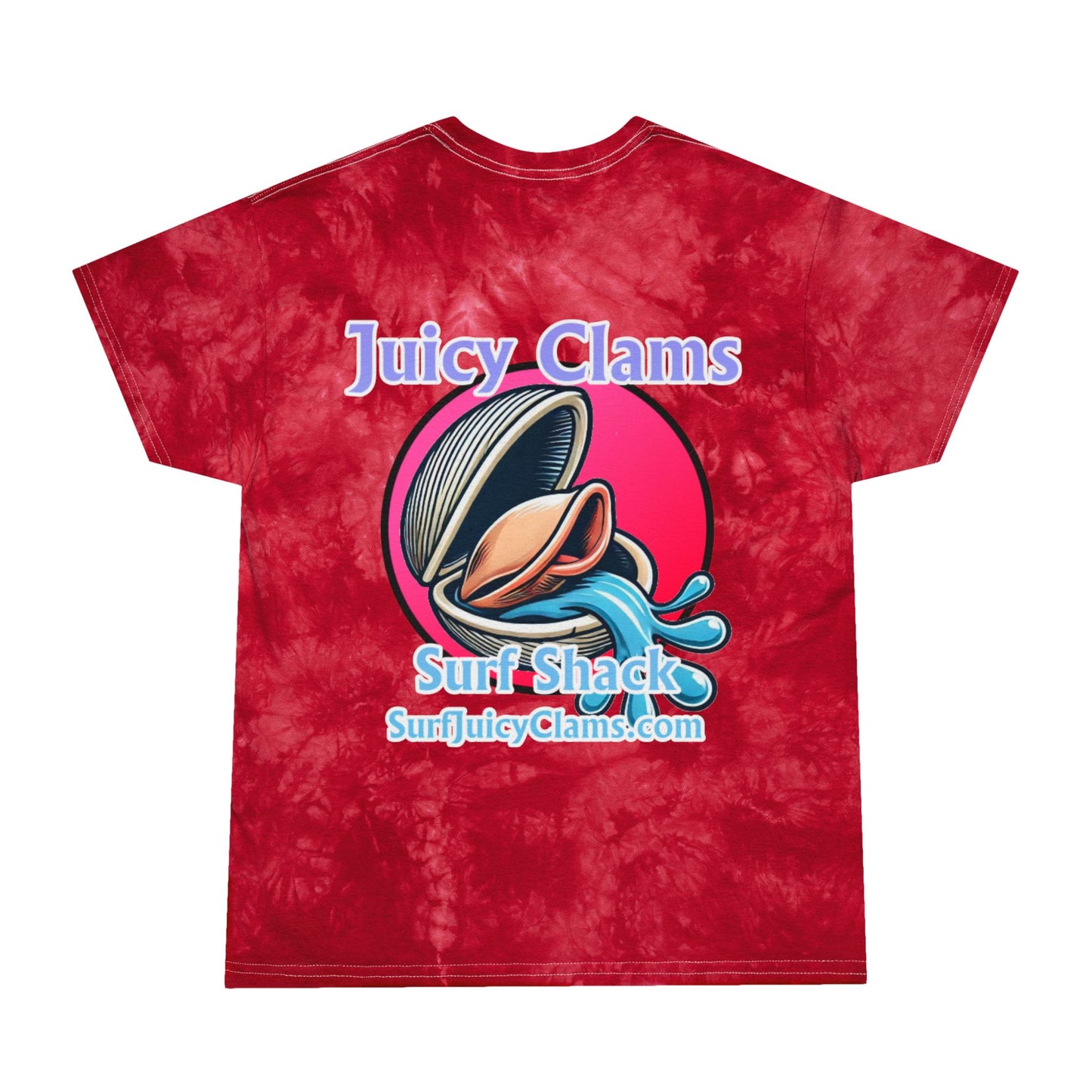 Juicy Clams Unisex Logo Crystal Tie-Dye T-Shirt (A007)