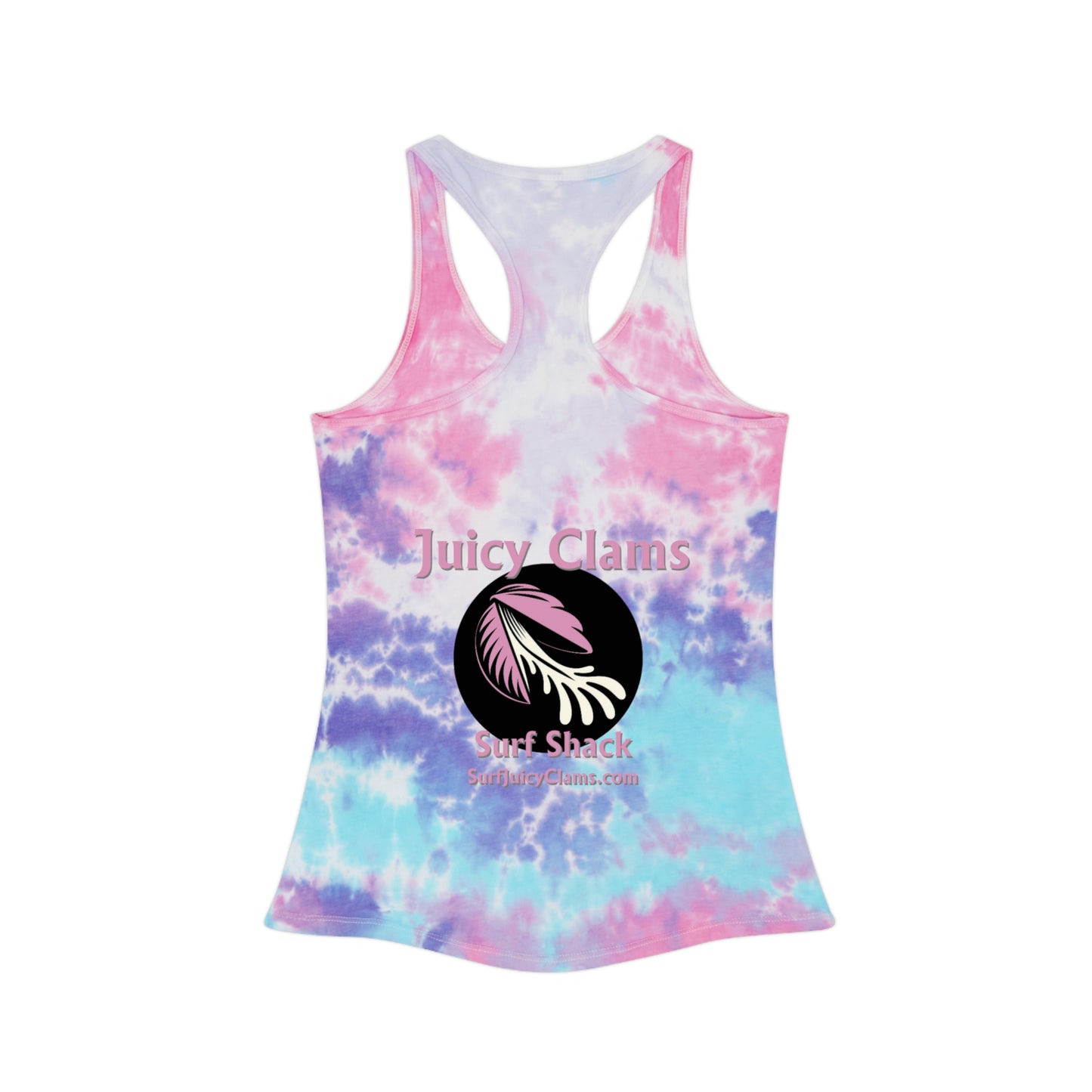 Juicy Clams Tie Dye Racerback Tank Top (A001)