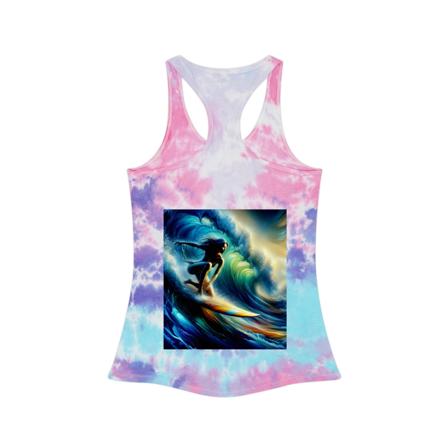 Juicy Clams Tie Dye Racerback Tank Top (D046)