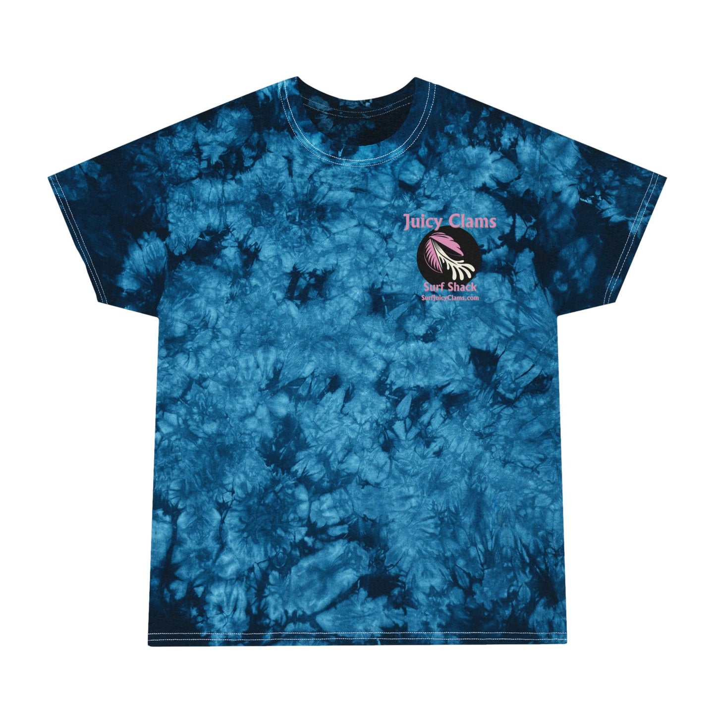 Juicy Clams Unisex Logo Crystal Tie-Dye T-Shirt (A001)