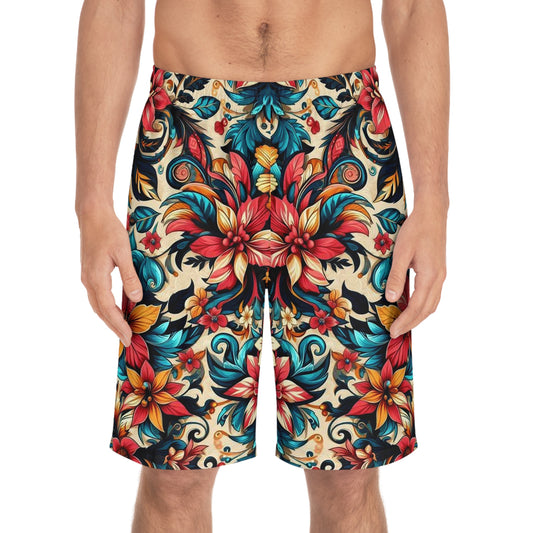 Juicy Clams Men's Board Shorts (H057)