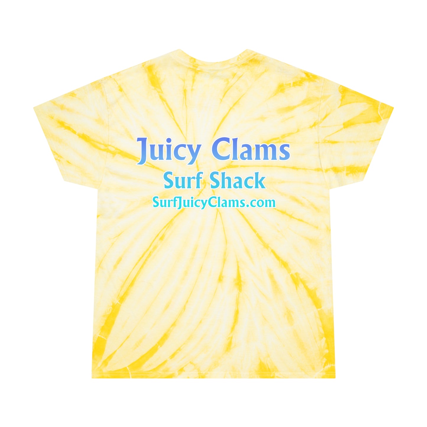 Juicy Clams Unisex Logo Cyclone Tie-Dye T-Shirt (A201)