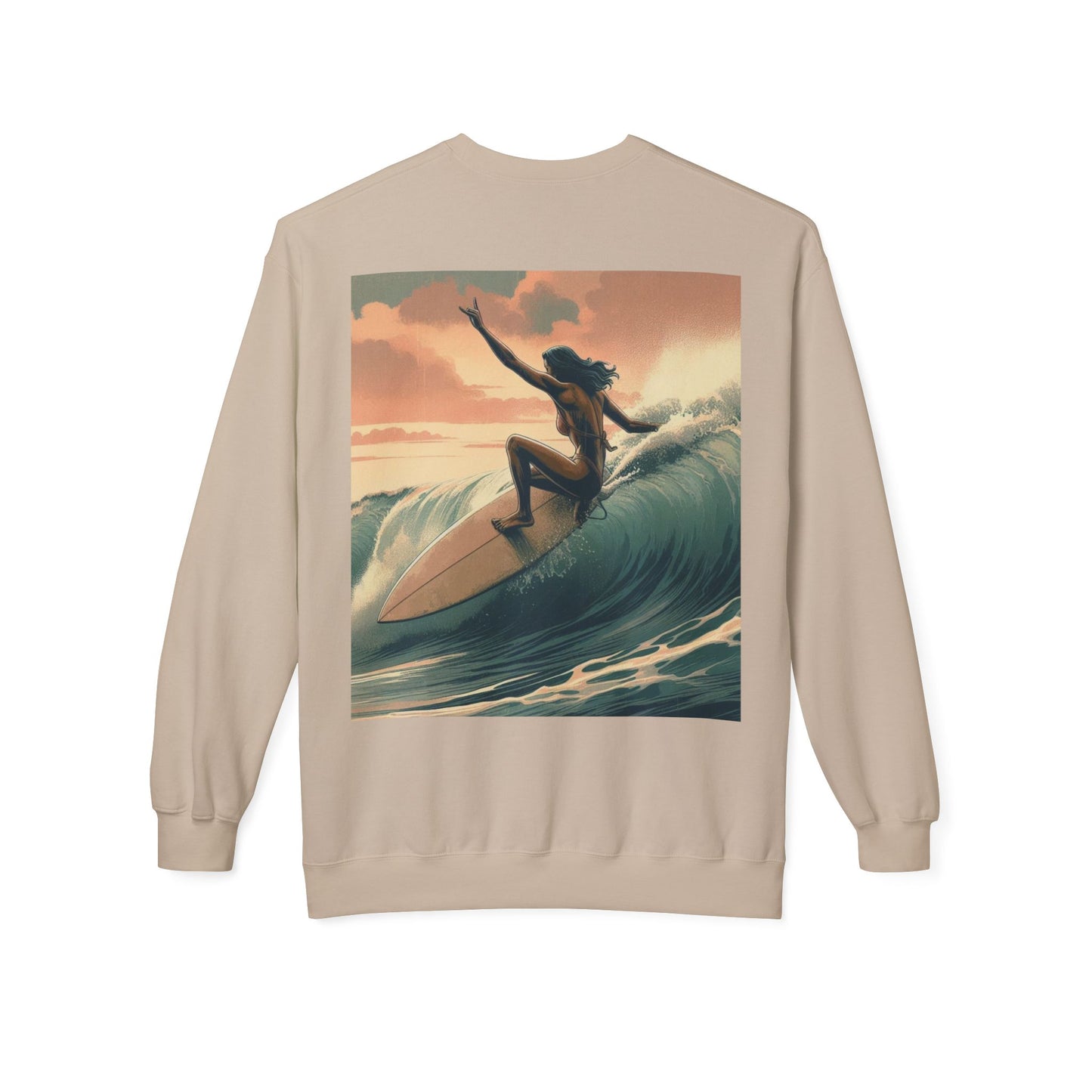 Juicy Clams Unisex Midweight Fleece Crewneck Sweatshirt (V046)