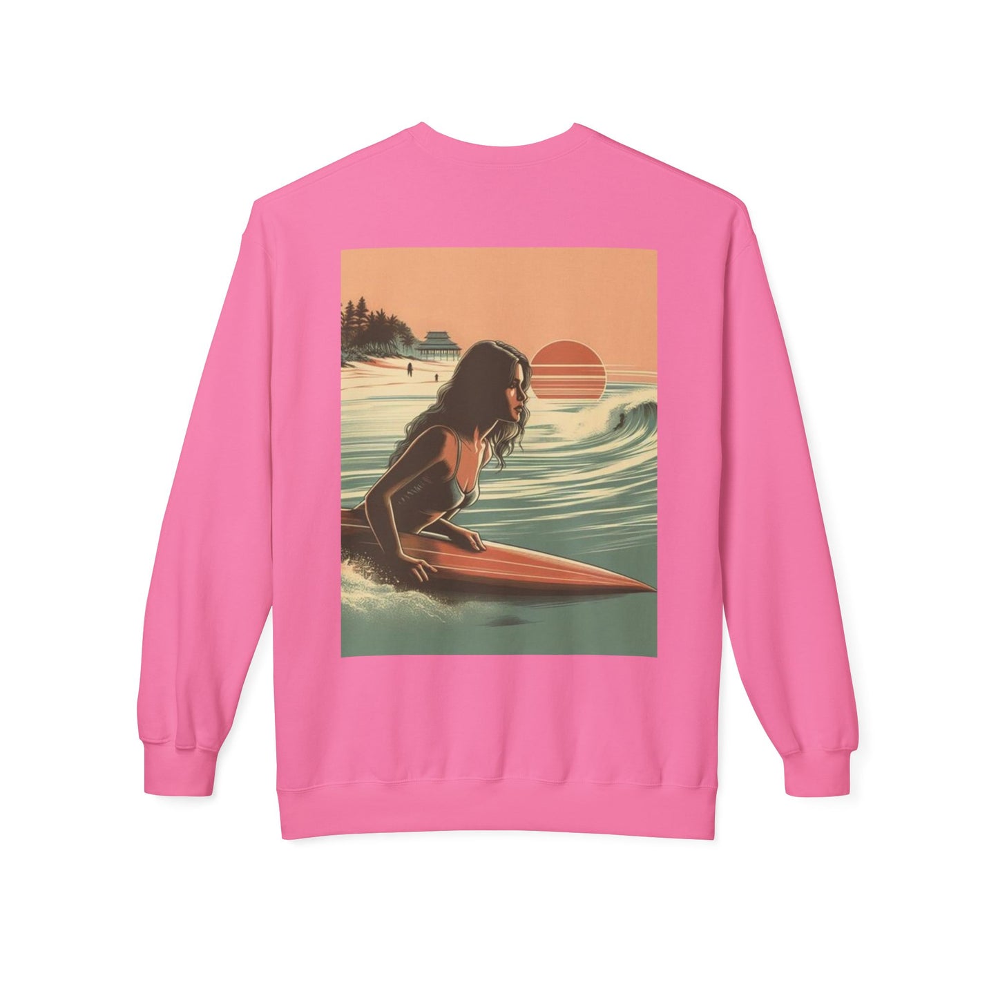 Juicy Clams Unisex Midweight Fleece Crewneck Sweatshirt (V113)