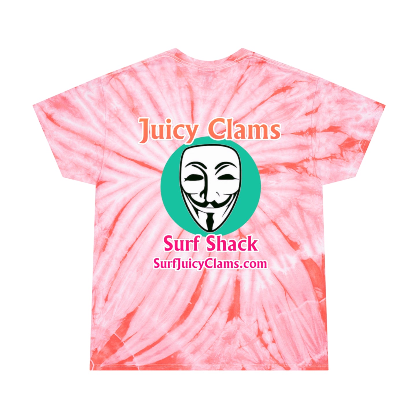 Juicy Clams Unisex Logo Cyclone Tie-Dye T-Shirt (A009)