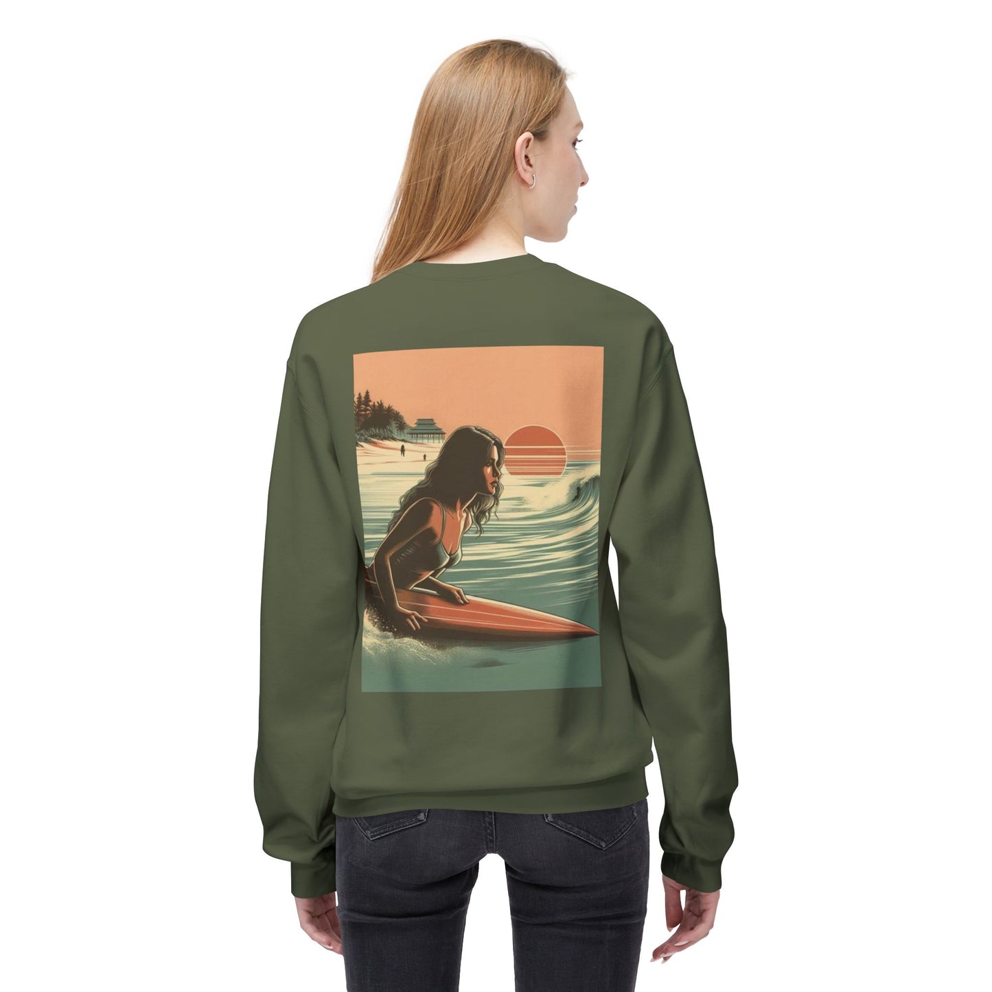 Juicy Clams Unisex Midweight Fleece Crewneck Sweatshirt (V113)