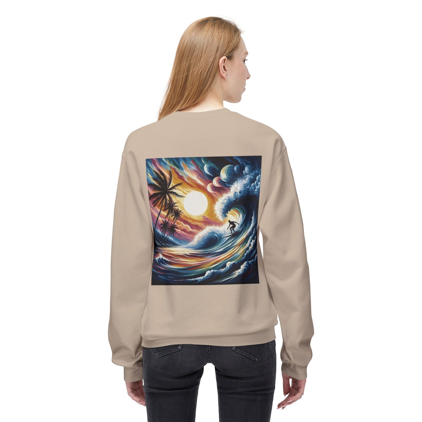 Juicy Clams Unisex Midweight Fleece Crewneck Sweatshirt (V035)