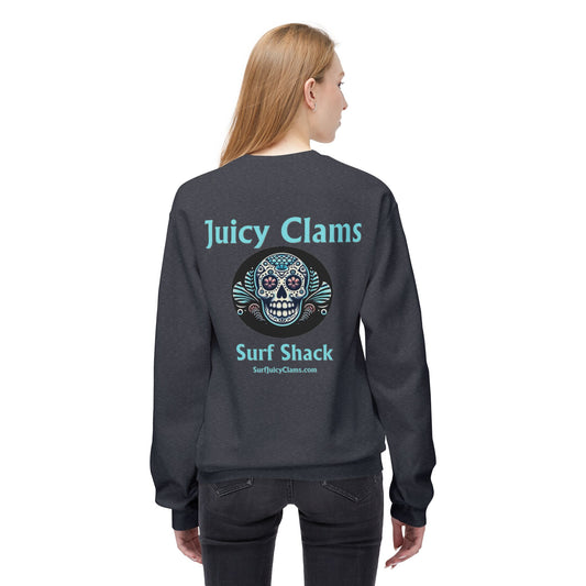 Juicy Clams Unisex Midweight Fleece Crewneck Sweatshirt (L006)