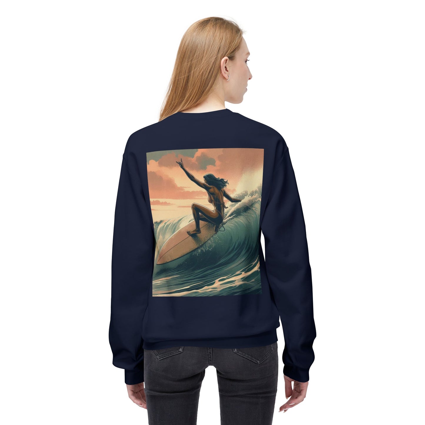 Juicy Clams Unisex Midweight Fleece Crewneck Sweatshirt (V046)