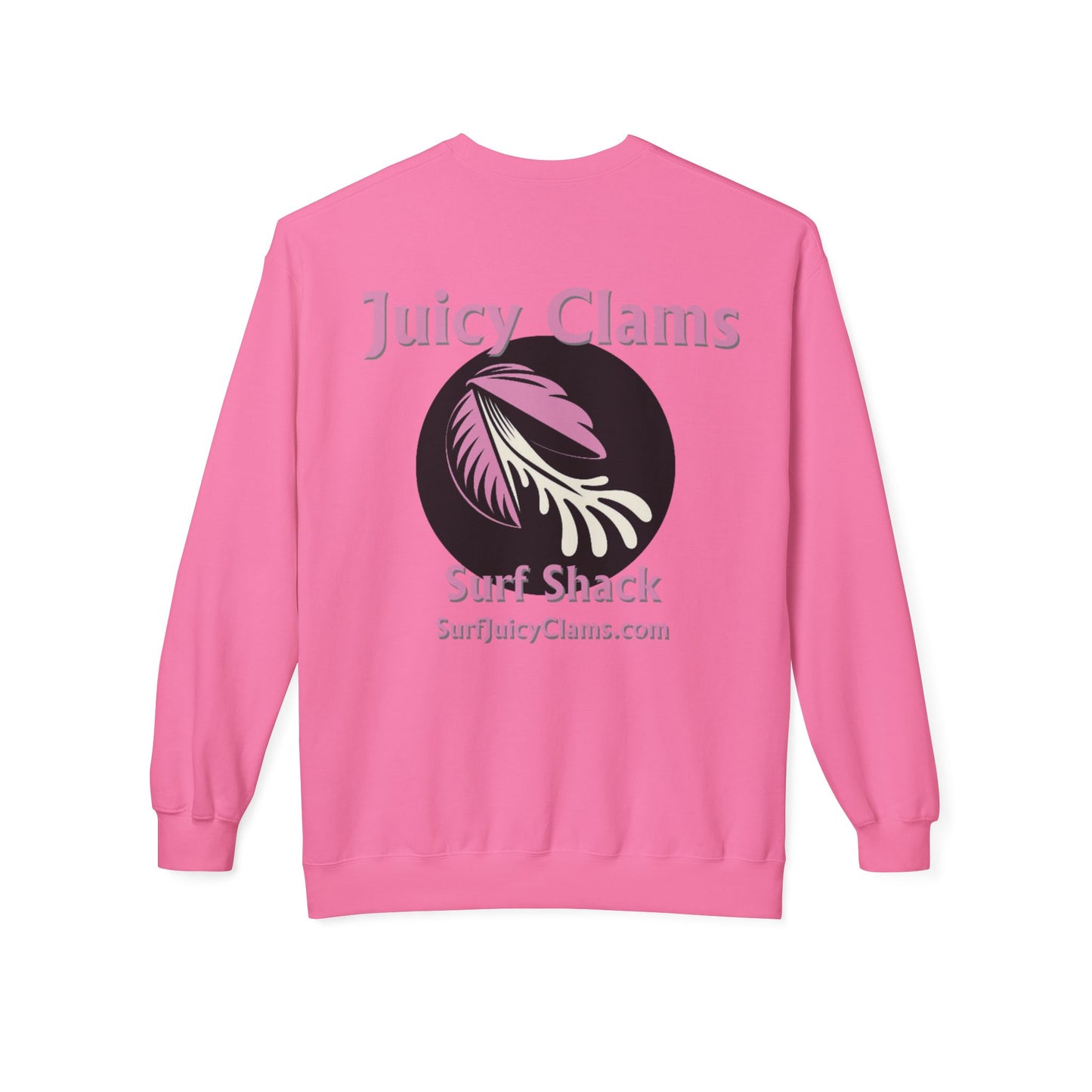 Juicy Clams Unisex Midweight Fleece Crewneck Sweatshirt (L001)