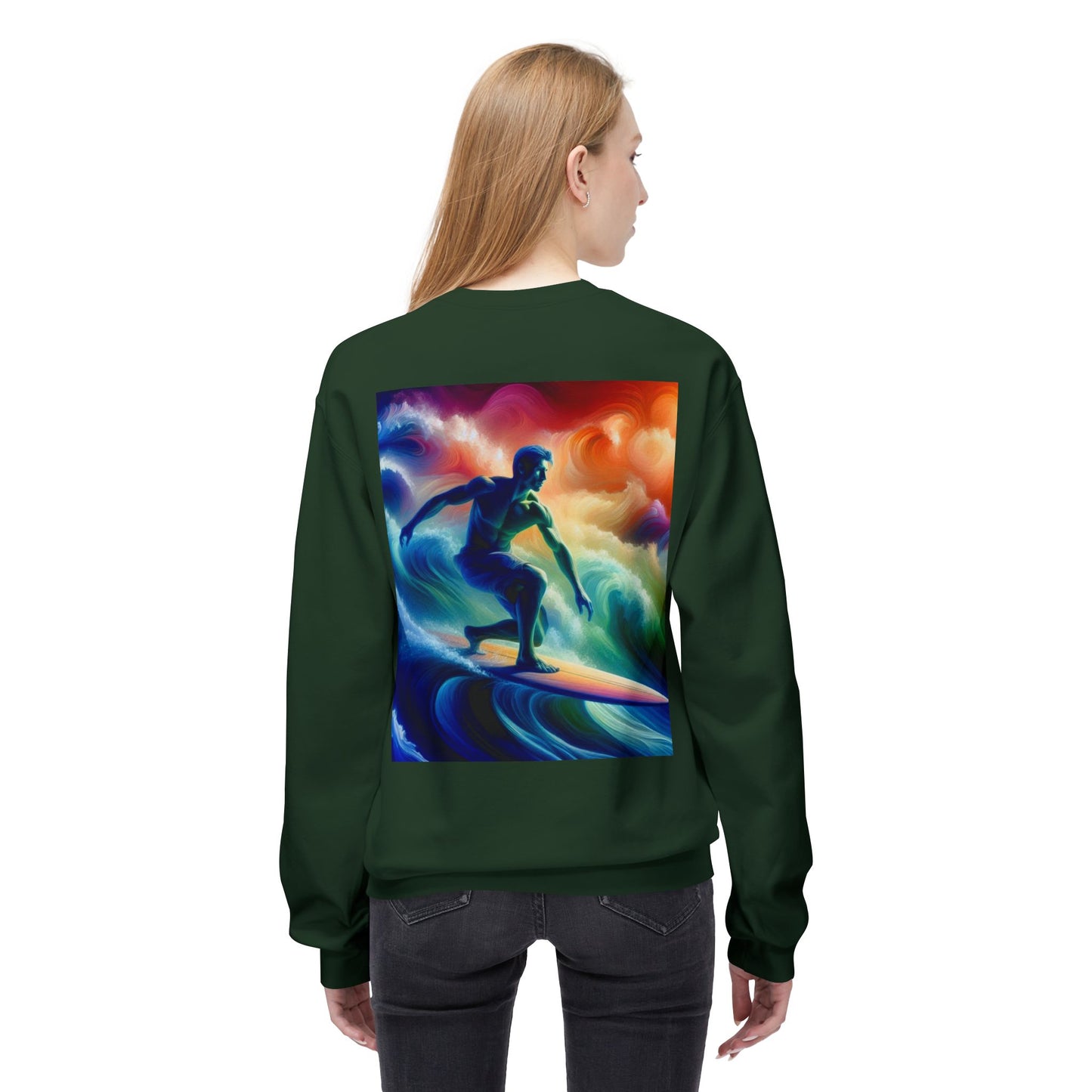 Juicy Clams Unisex Midweight Fleece Crewneck Sweatshirt (D015)