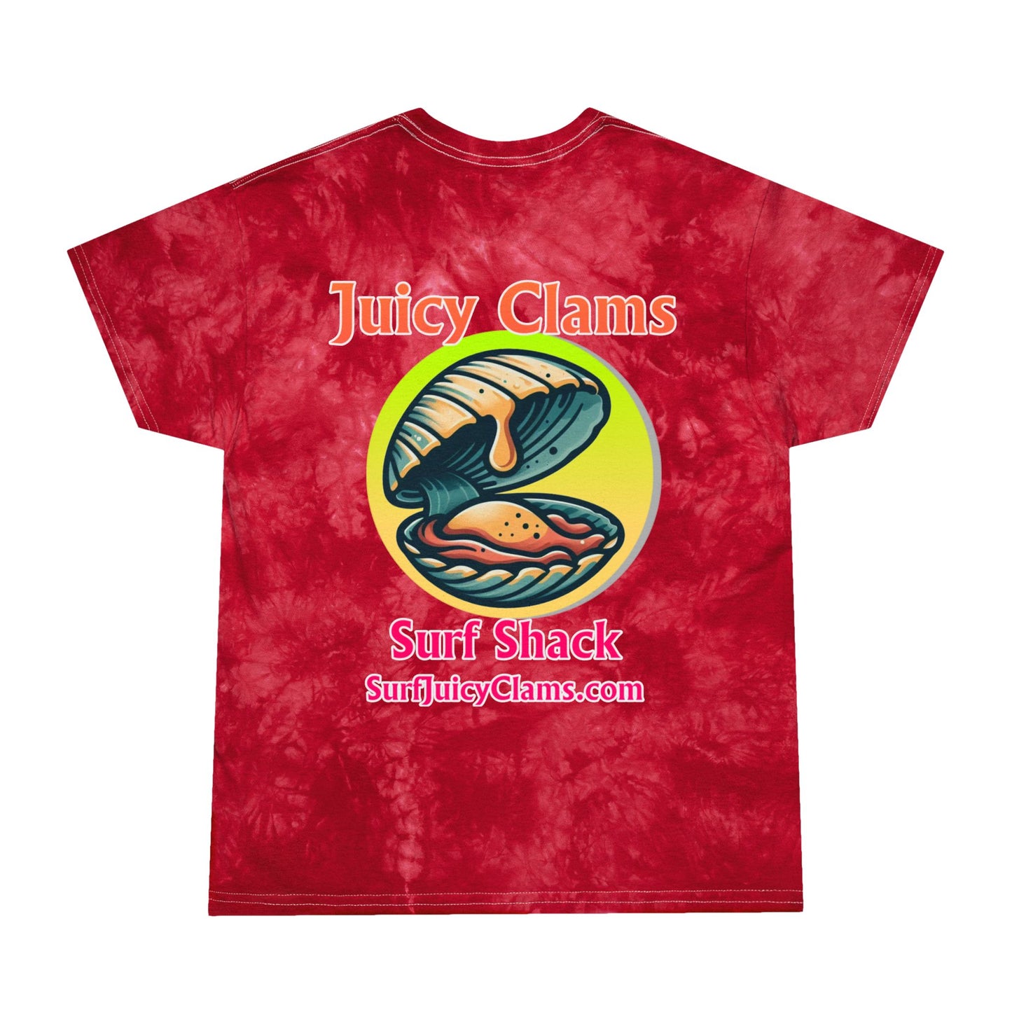Juicy Clams Unisex Logo Crystal Tie-Dye T-Shirt (A010)