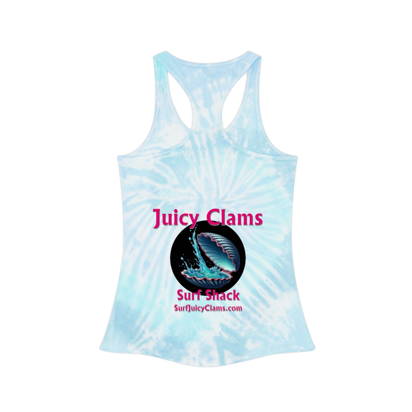 Juicy Clams Tie Dye Racerback Tank Top (L010)