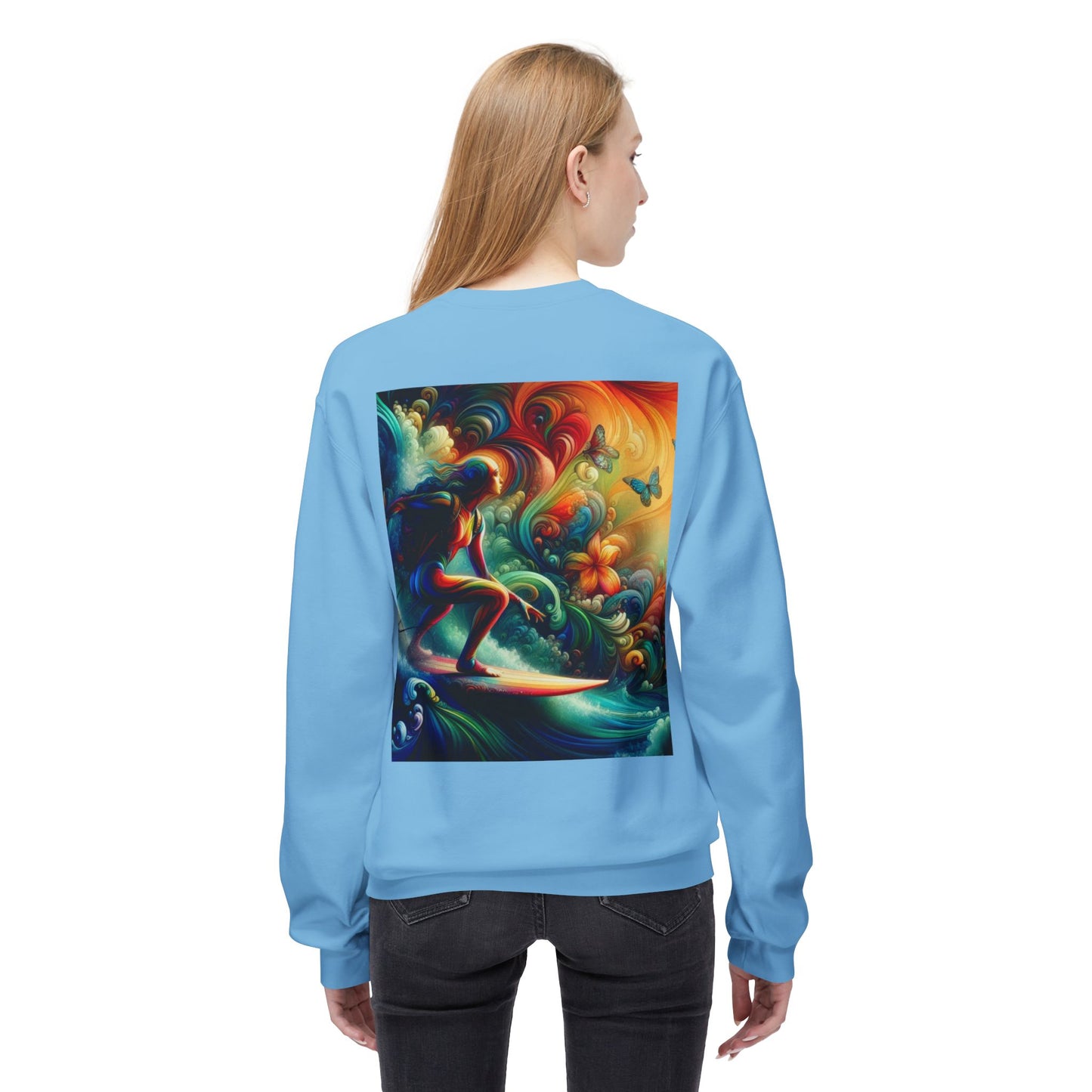 Juicy Clams Unisex Midweight Fleece Crewneck Sweatshirt (D006)