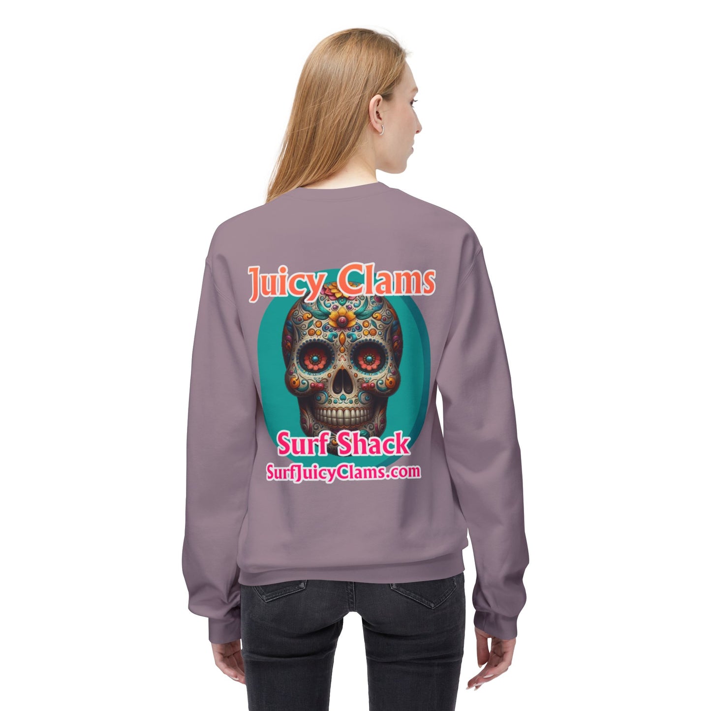 Juicy Clams Unisex Midweight Fleece Crewneck Sweatshirt (L022)